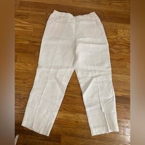 J. Jill Love Linen Pants – White